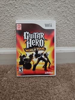 Nintendo Wii Guitar Hero World Tour Game and Guitar