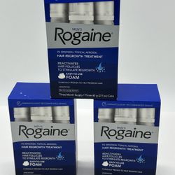 Rogaine For Men 5% Minoxidil Sealed Qty (3) Per Box