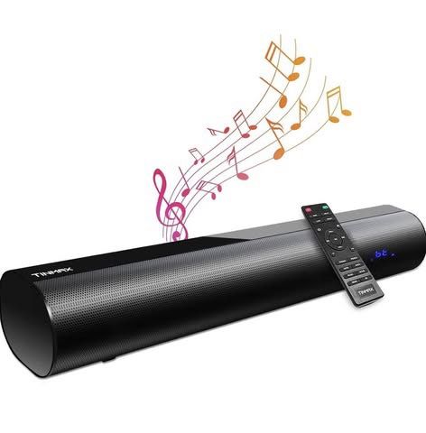 Brand new 60W Sound Bars for TV, 19-Inch Small Sound Bar, Mini Soundbar, 4 EQ, Wireless Bluetooth 5.0 TV Speaker, Built-in DSP, Optical/Aux/USB, Remot
