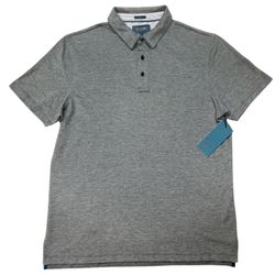 Fairlane Performance Pique Slim Fit  Polo, NEW w/tags Gray Men’s Size Large