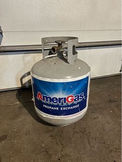 Empty propane tank