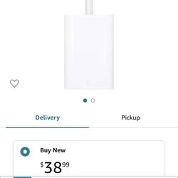 Brand New Never Used APPLE USB C- SD CARD ADAPTER. WILL DELIVER. 20$