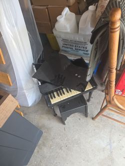 Vintage Neiman Marcus baby grand piano