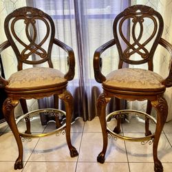 2 Michael Amini / Aico “ Eden Collection “ bar Stools!