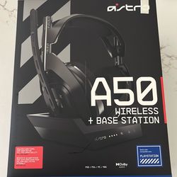 ASTRO Gaming A50 Wireless Headset + Base Station Compatible with PS5 PS4 PC Mac