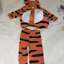 CARTER'S Halloween Tiger Baby Costume Size 12 Months Clean Euc