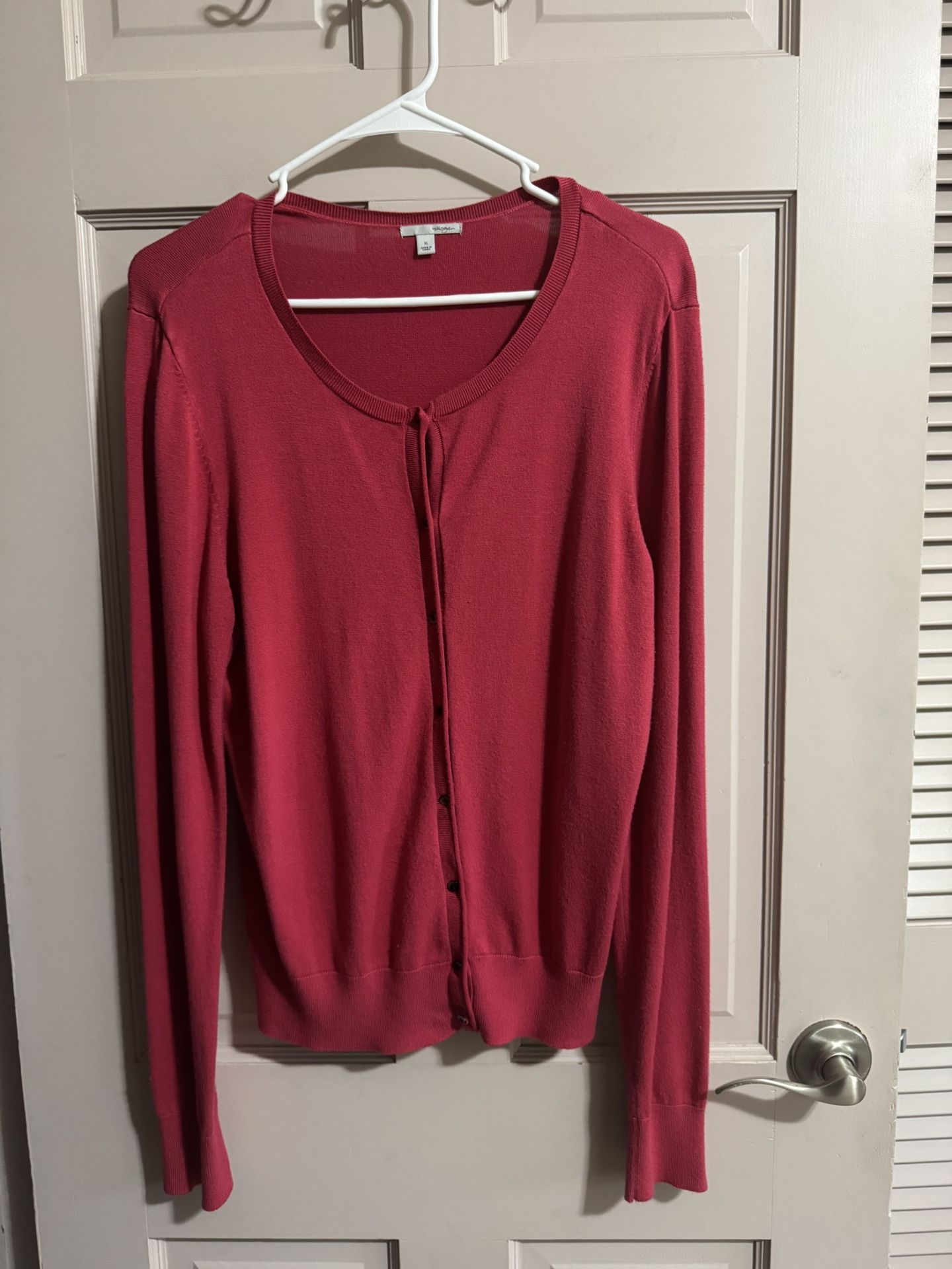 Womens Halogen Button Down Sweater Cardigan Size XL