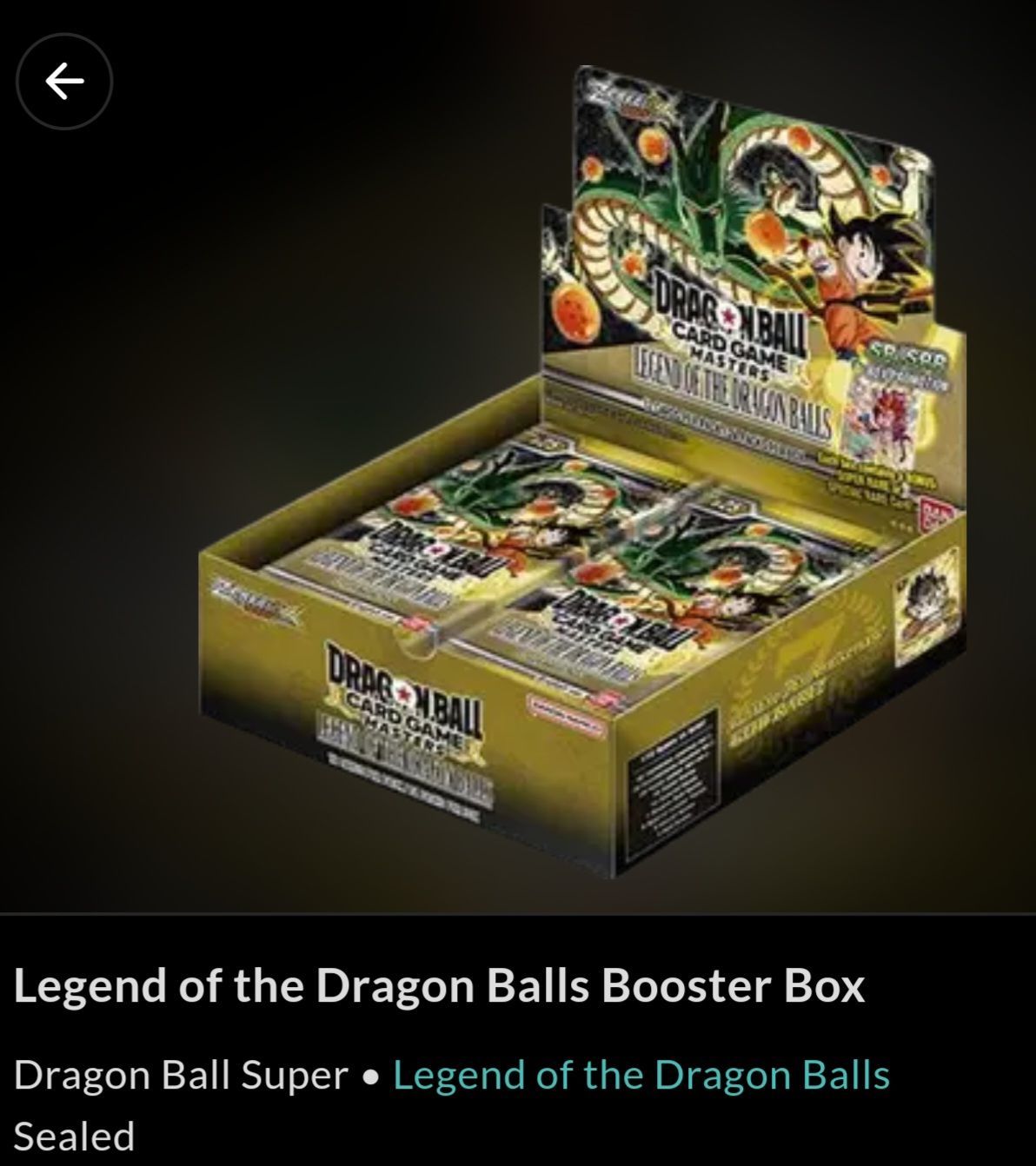 Legend Of The Dragon Balls Booster Box (NEW and SEALD)