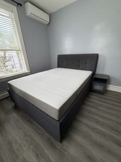 IKEA Queen Bed with Storage - Excellent Condition