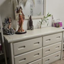 chest of drawers and mirror  53 wide x 32 long