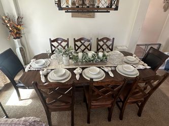 Dining table with chairs