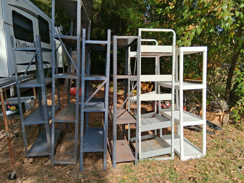 Chrome/metal/plastic Shelving 