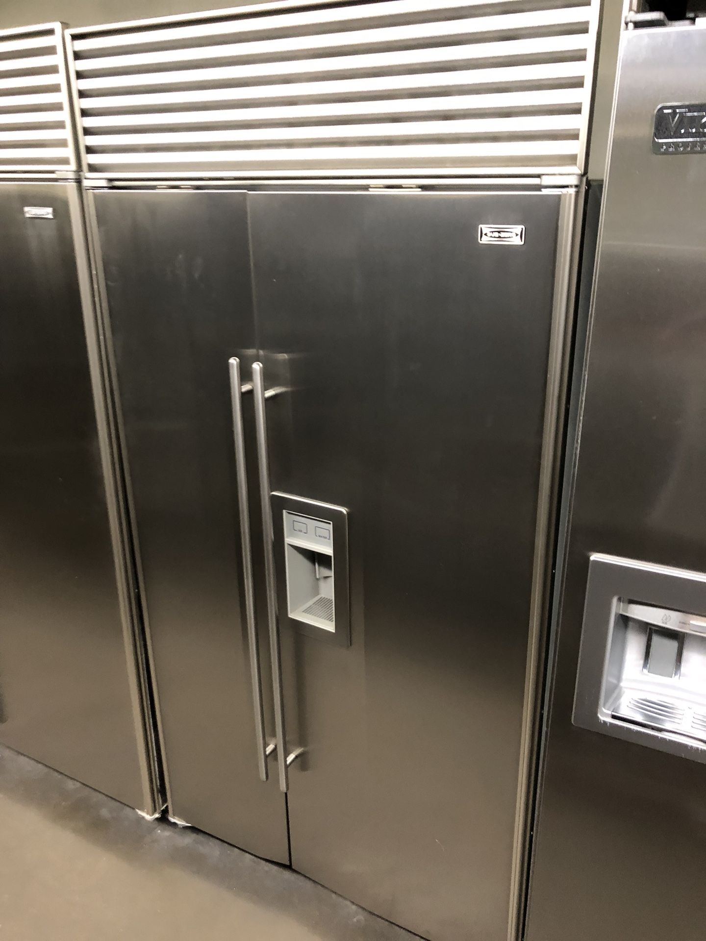 Sub Zero 42” Stainless Steel Side By Side Built In Refrigerator