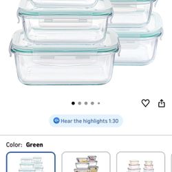 New Glass Storage Containers 💥$15💥8 Pieces Set