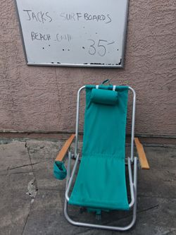 Folding Beach Chair with Headrest