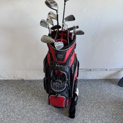 Golf Clubs and Bag