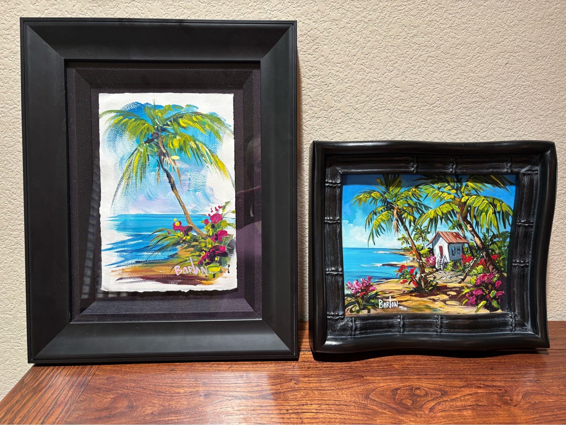 Steve Barton Tropical Island Art – Framed Limited Edition & Original Style Pieces