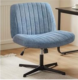 Office Chair cross leg no armrests Microfiber