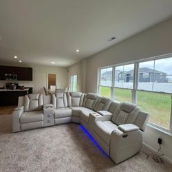 Power Reclining Sectional In Stock For Fast Delivery 