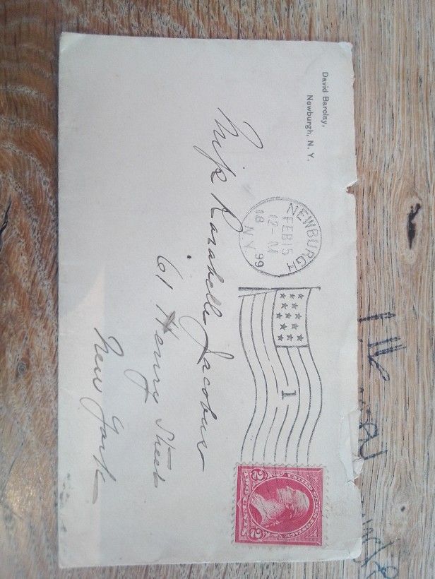 US Flag Machine Cancellation Feb 1899