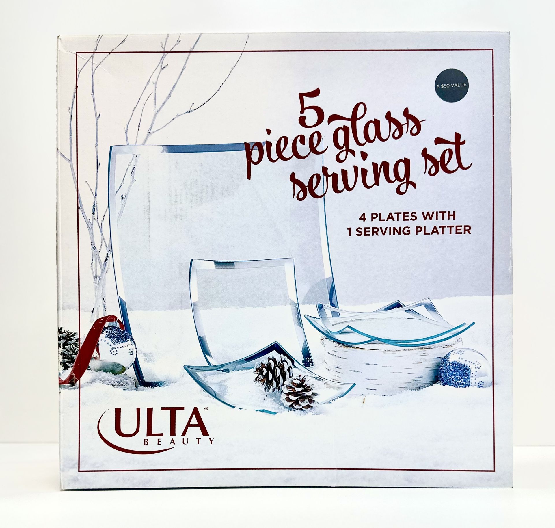 Ulta 5 Piece Glass Serving Set