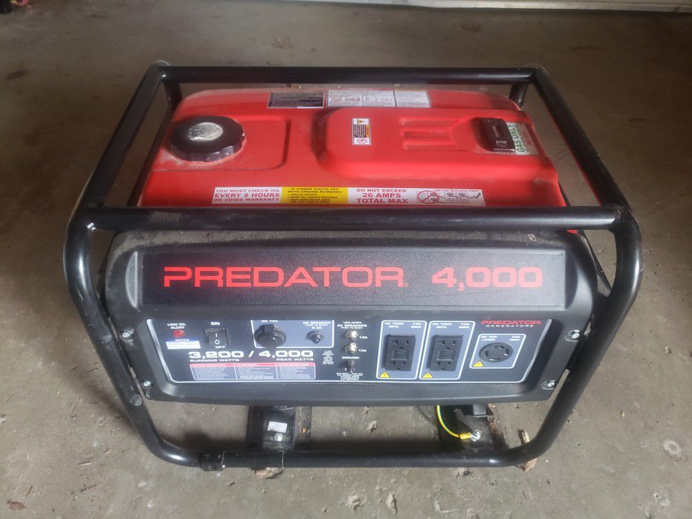 predator 4000  Generator