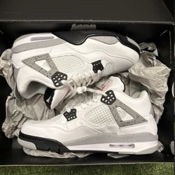 Jordan 4 White Cement