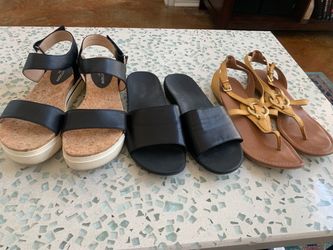 3 pair women’s sandals - make offer