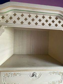 French Provincial Tall Chest with Hutch