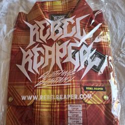 REBEL REAPER FLANNEL Women's Large 