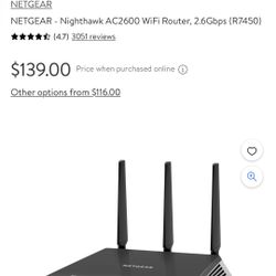 Nighthawk Wifi Router