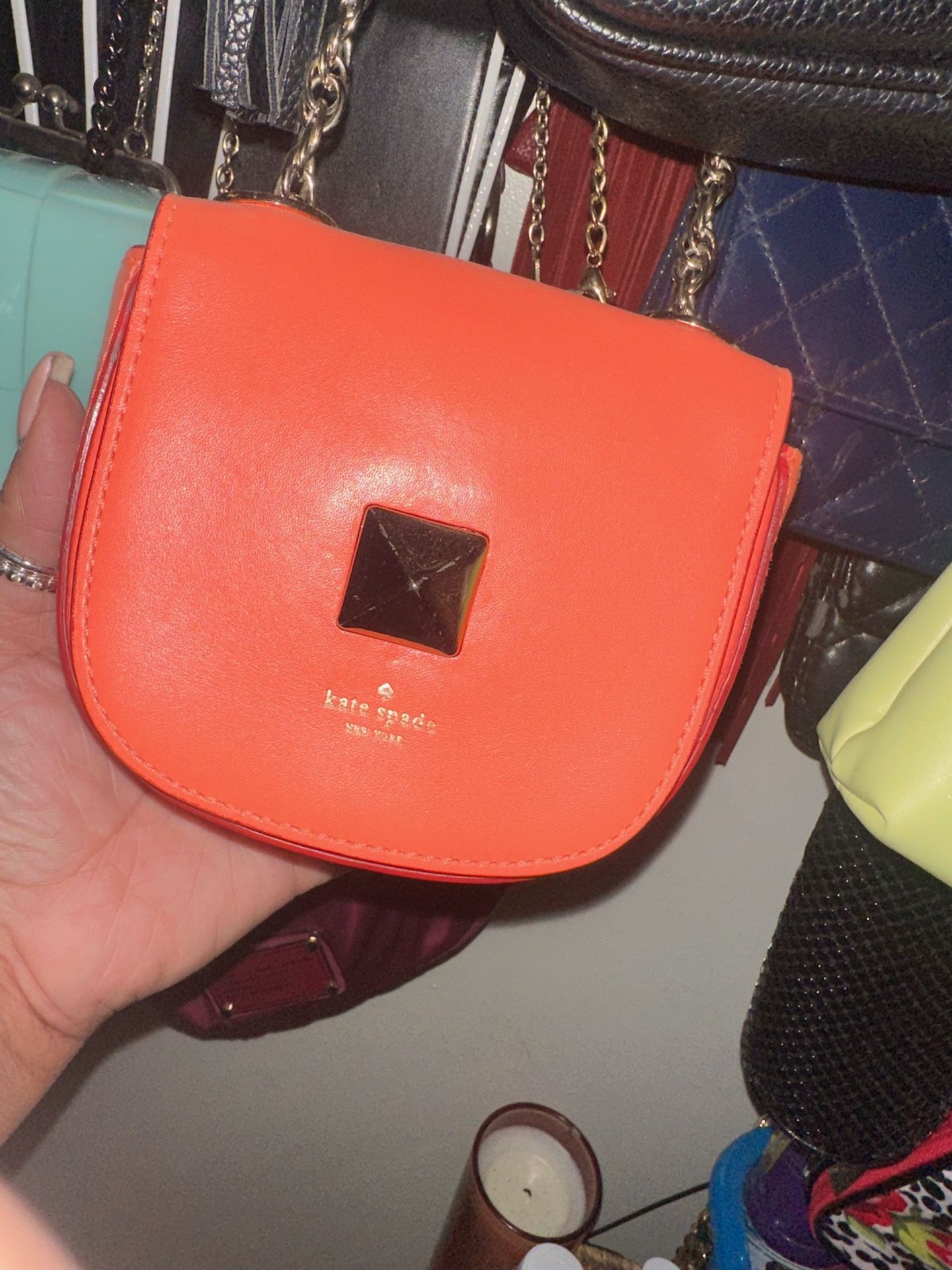 Kate Spade Brand New Cross Body Bag with Gold Chain