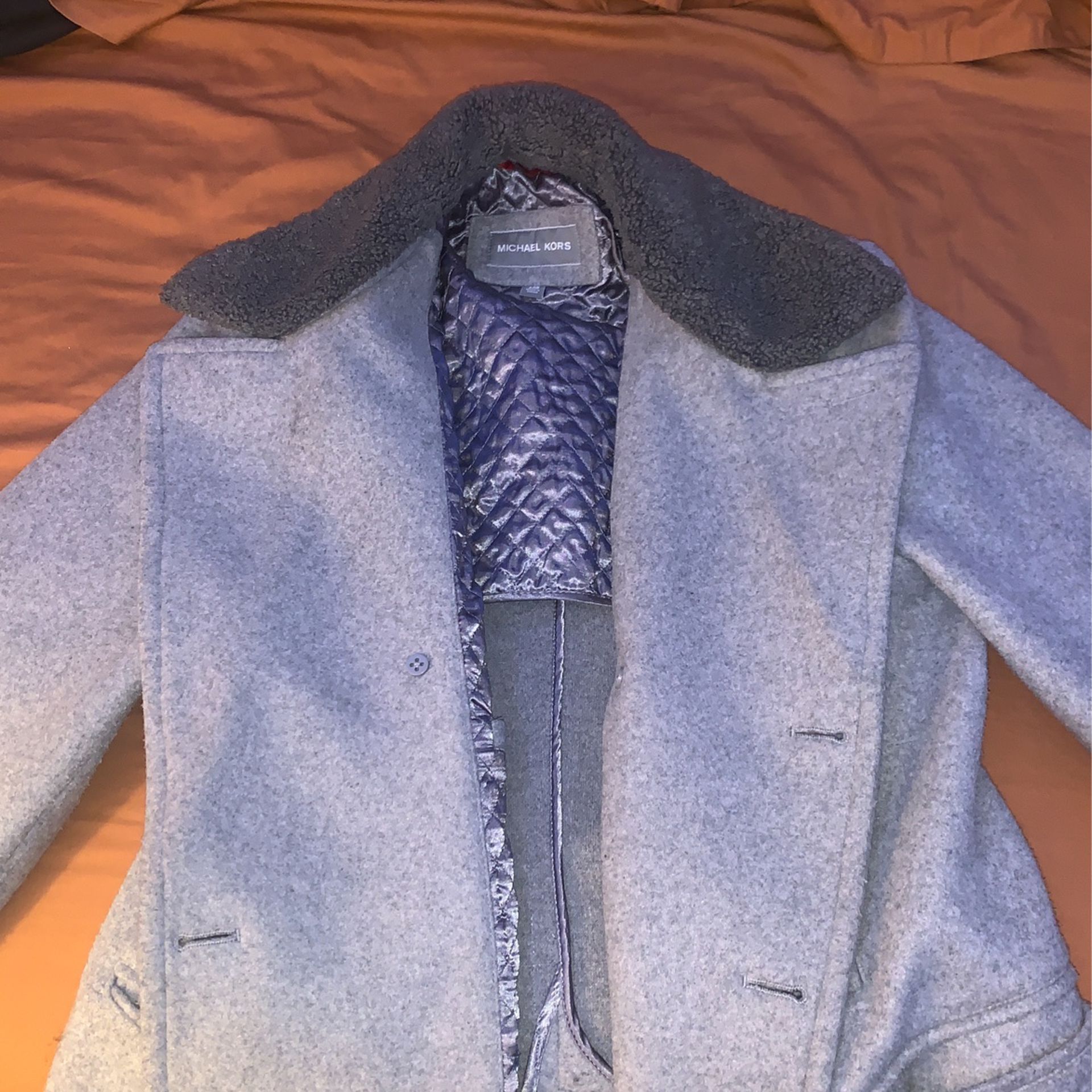 Michael Kors Wool Trench Coat 
