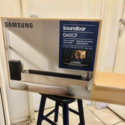 SAMSUNG (HW-Q60CF) – True 3.1.2ch Dolby Atmos Soundbar | SpaceFit Sound Pro | DTS Virtual:X | Adaptive Sound | Bluetooth & Wall-Mountable