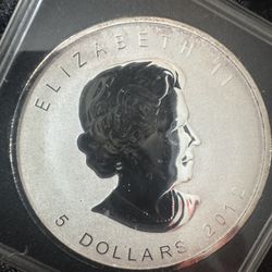 2012  - 5  Dollars “Elizabeth II” Silver 
