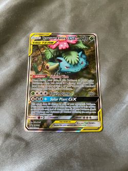 Pokemon Venusaur and snivy tag team