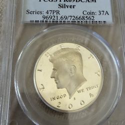 2004-S Kennedy Half Dollar Silver Proof – PCGS PR69DCAM – Deep Cameo – 90% Silver