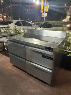 Continental SWF48-BS 48” Commercial Worktop Freezer – 4 Drawer – Works