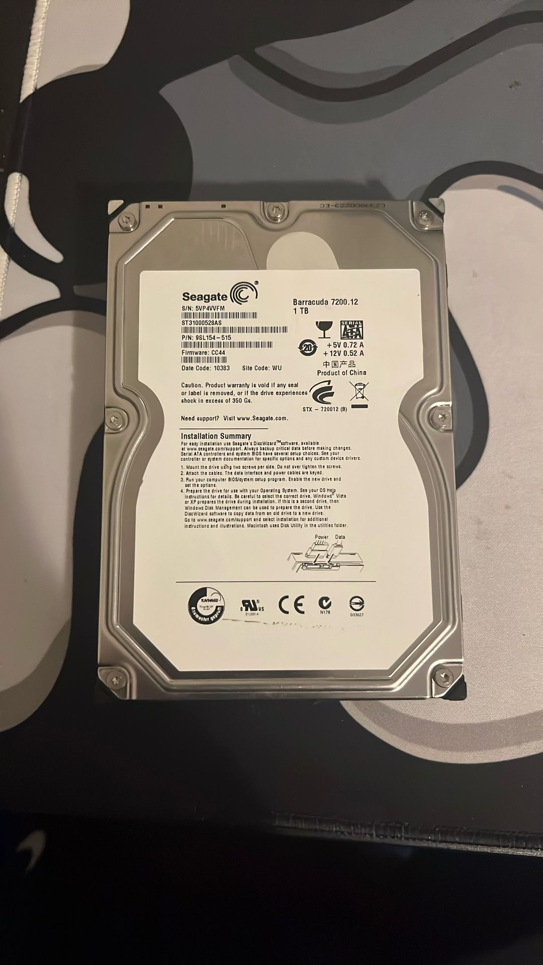 Seagate Hard Drive 1tb 