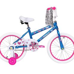 18 inch girls bicycle with training wheels ,new