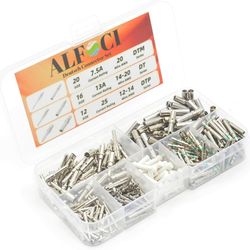 300PCS Deutsch Connector Pins and Sockets Kit - Size 12, 16, 20 Male Female Solid Terminals for DTP, DT, DTM Series, 22-12AWG Closed Barrel Contacts (
