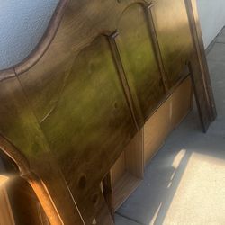 Queen bed Headboard , Frame, Mattress and Box Spring