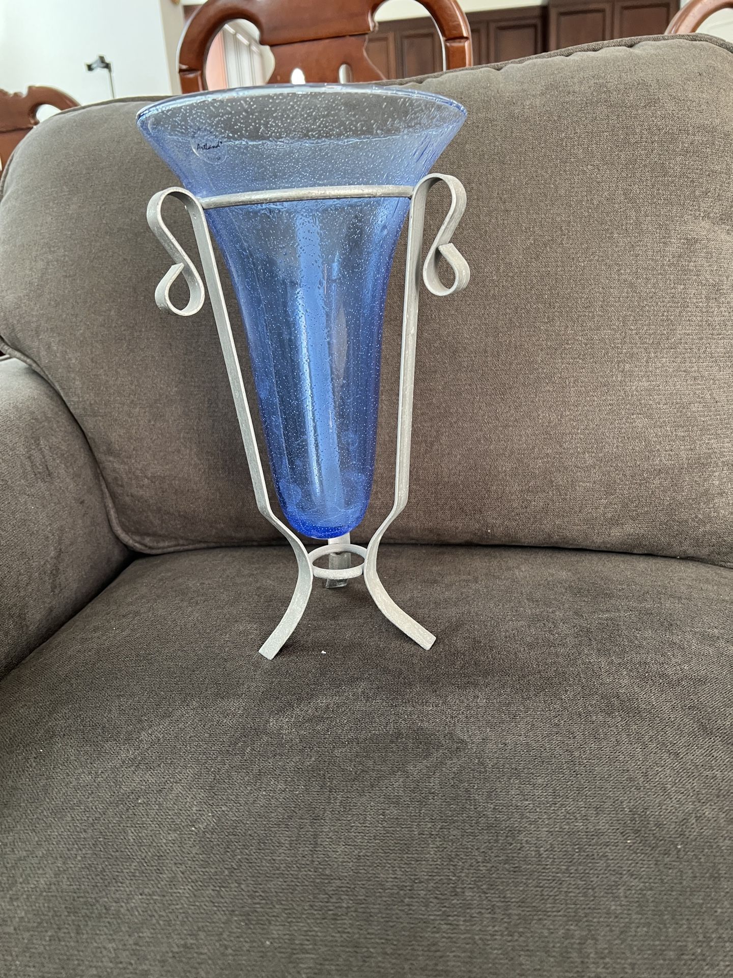 Beautiful Blue Glass Potpourri-vase