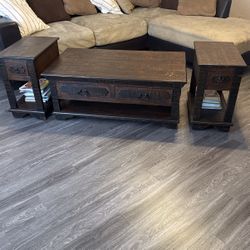 Coffee Table And End Tables 