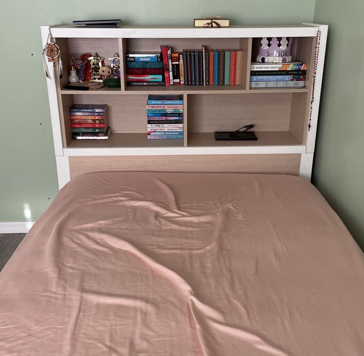 Bed with Bookcase and Mattress (I Accept Reasonable Offers)