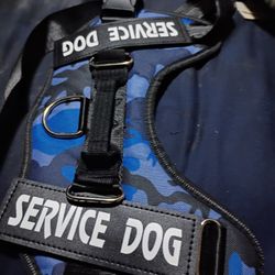 New One Package Large Service Dog No Pool Body Harness Service Dog Tag Is Removable 20 Firm