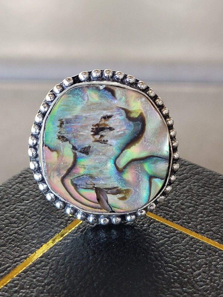 Abalone Shell Handmade Ring 