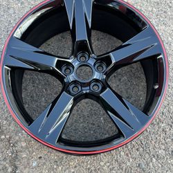 Chevy Camaro Red Striped Rim Front 20" X Width 8 1/2"