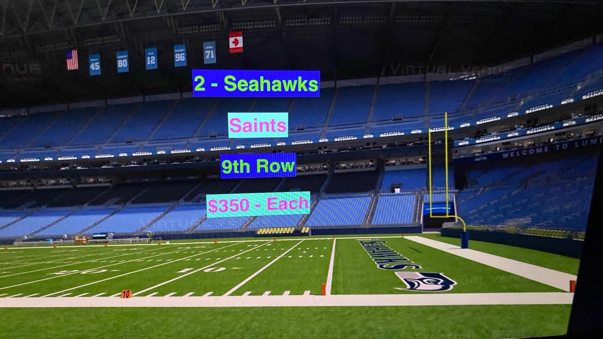 Seahawks Saints Tickets