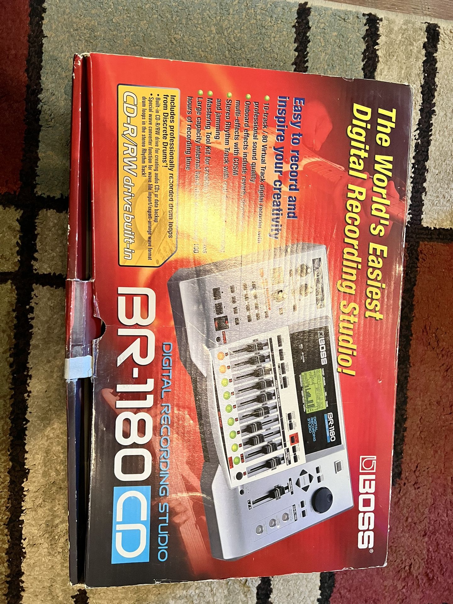 Boss BR-1180 Hard Disk Digital Recording Studio. Hardware and Power Cord included.